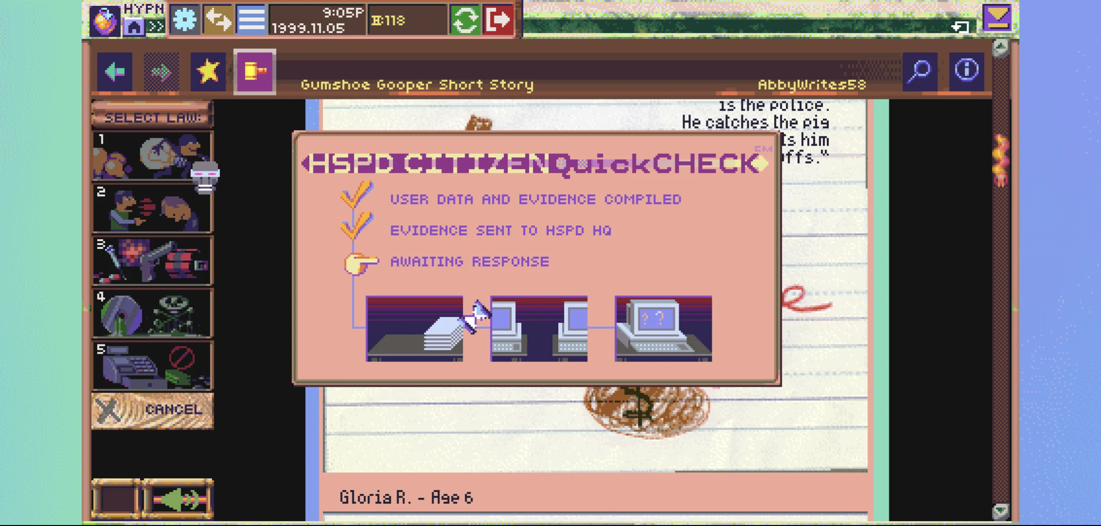 Hypnospace Outlaw screenshot